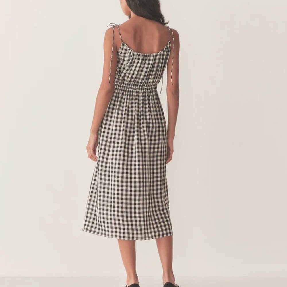 DOEN Leslie Dress in Marilyn Gingham - Picture 2 of 11